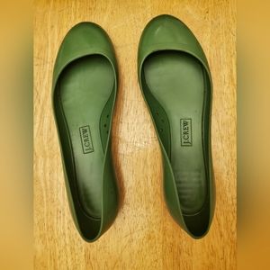 J. Crew rubber flats